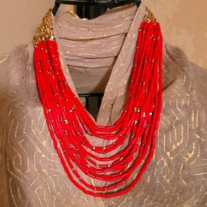 🐇SALE🐇 Stella & Dot multi layer necklace in red